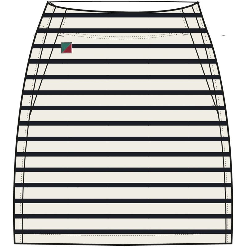Redgreen Women Nabila Skirt Skirts 120 Off White Stripe