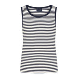 Sea Ranch Neel Tank Top Short Sleeve Tee Pearl/SR Navy