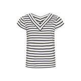 Sea Ranch Noa Tee Short Sleeve Tee Pearl/Dark Navy