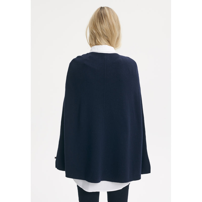 Redgreen Women Noemi strikket poncho Knit 068 Navy