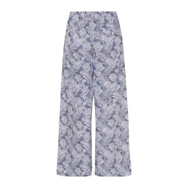 Sea Ranch Otta Pants Pants and Shorts 6002 Blue Palm Print