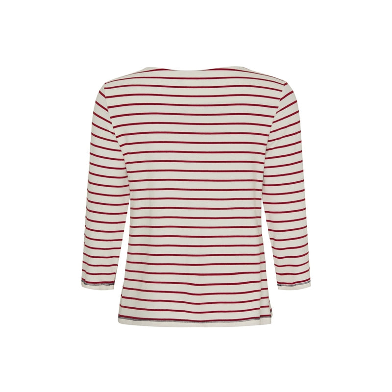 Sea Ranch Pippa Tee Long Sleeve Tee Pearl/SR Red