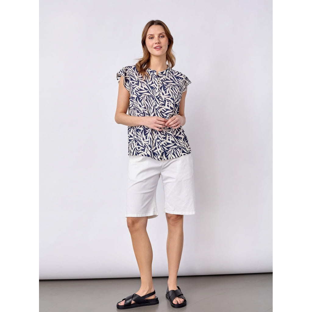 Redgreen Women RG_Allie Blouse Navy Pattern