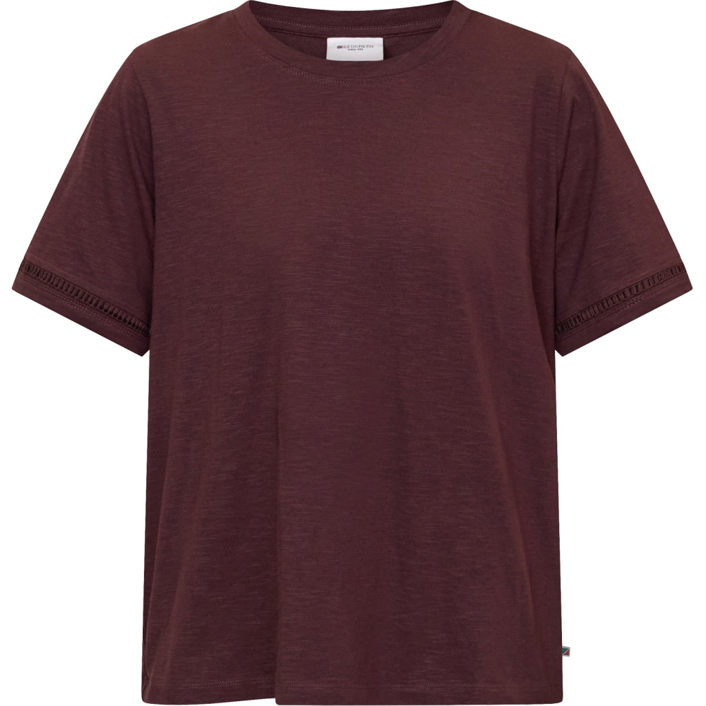 Redgreen Women RG_Cami Short Sleeve Tee 085 Plum
