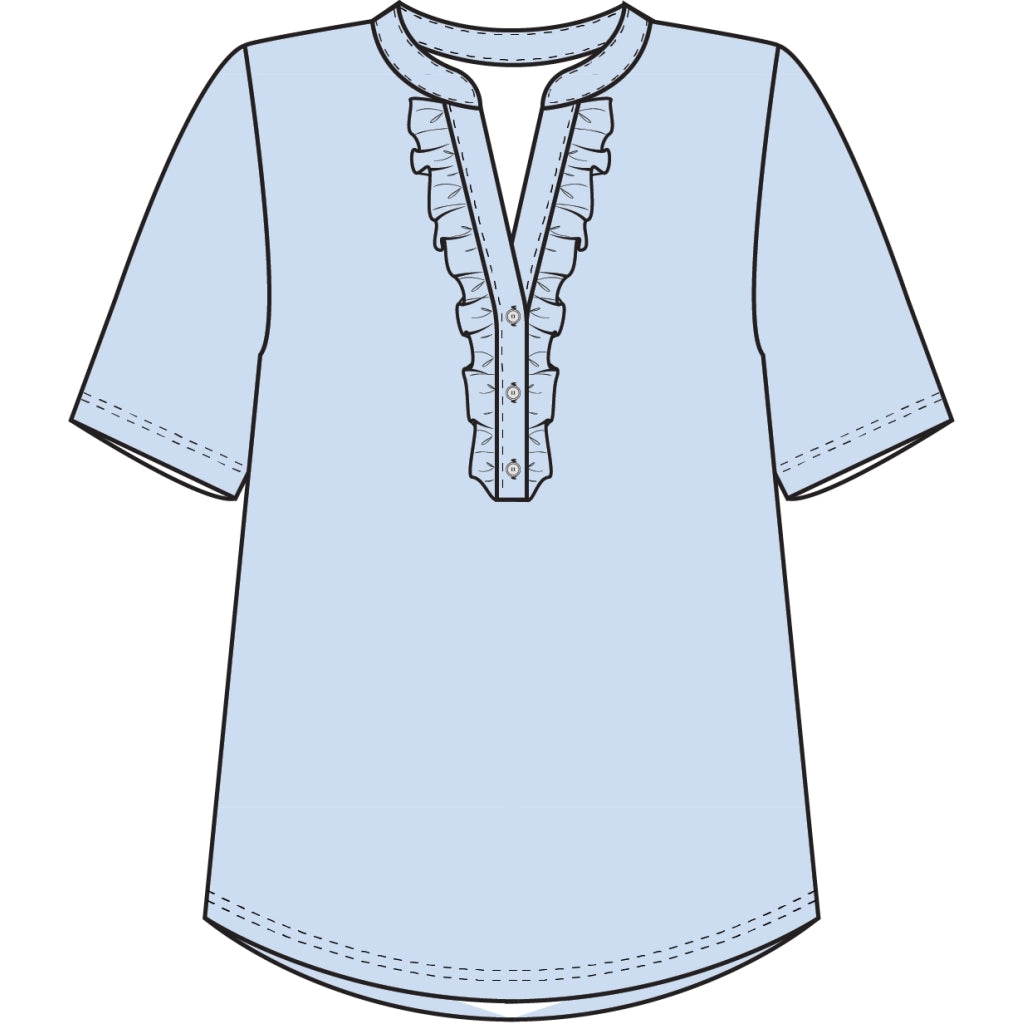 Redgreen Women RG_Cammy Short Sleeve Tee 062 Light Blue