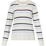 Redgreen Women RG_Jetta Knit 164 Mid Blue Stripe