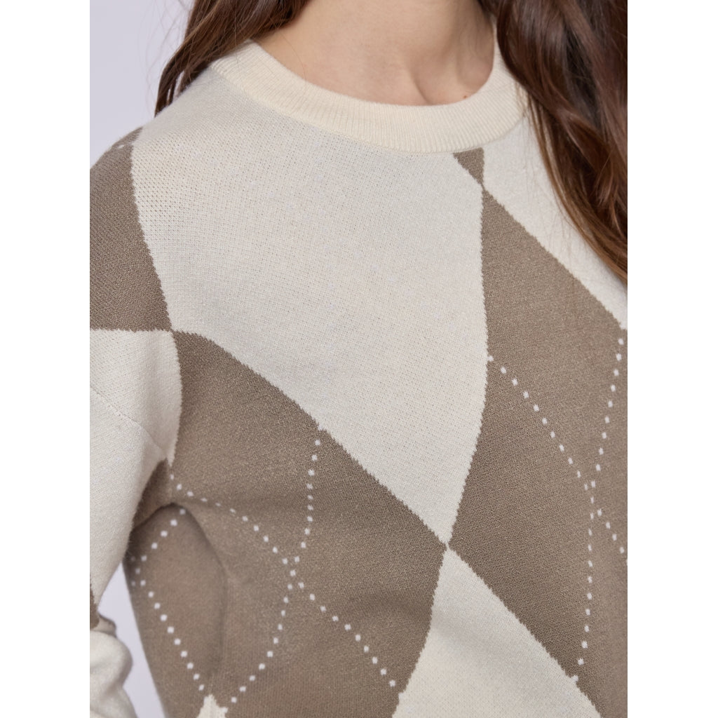 Redgreen Women RG_Kaja Knit 321 Ecru Pattern