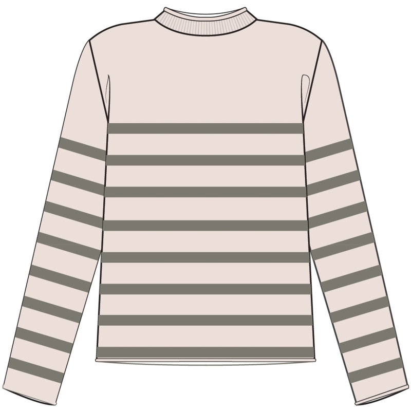 Redgreen Women RG_Kathrine Knit 125 Dark Sand Stripe