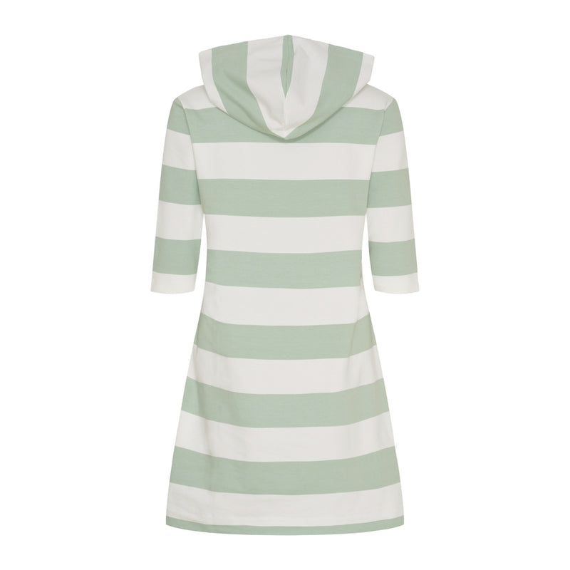 Sea Ranch Ronja Striped 3/4 Sleeve Sweat Dress Dresses / Shirts 1099 Pearl / Pastel Green