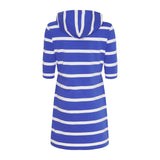 Sea Ranch Ronja Striped 3/4 Sleeve Sweat Dress Dresses / Shirts 4205 Blue/Pearl