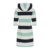 Sea Ranch Ronja Striped 3/4 Sleeve Sweat Dress Dresses / Shirts 5061 Mint Green / Pearl / Dark Navy