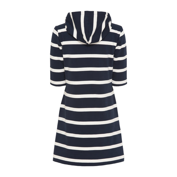 Sea Ranch Ronja Striped 3/4 Sleeve Sweat Dress Dresses / Shirts Dark Navy/Pearl