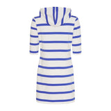 Sea Ranch Ronja Striped 3/4 Sleeve Sweat Dress Dresses / Shirts Pearl/Alaskan Blue