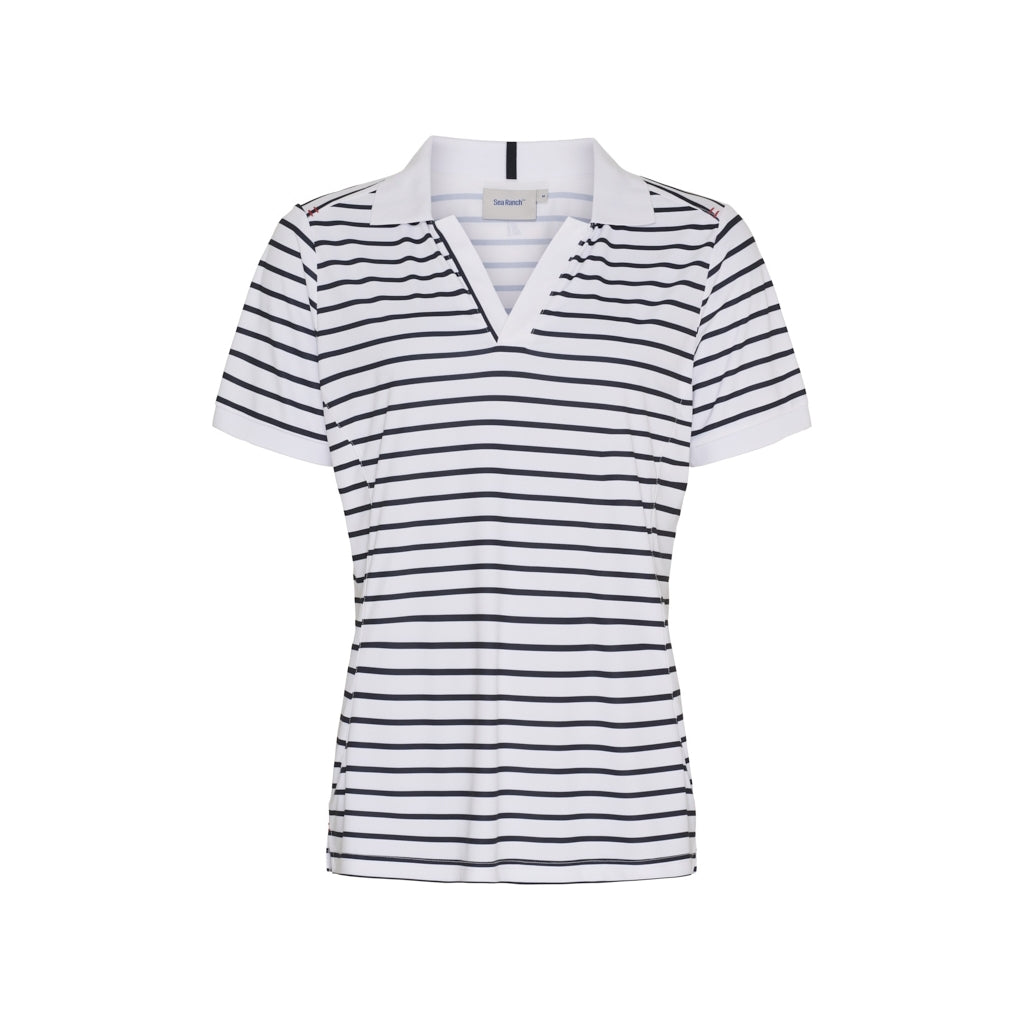 Sea Ranch SR_Annesofie Polo Shirts White/Dark Navy