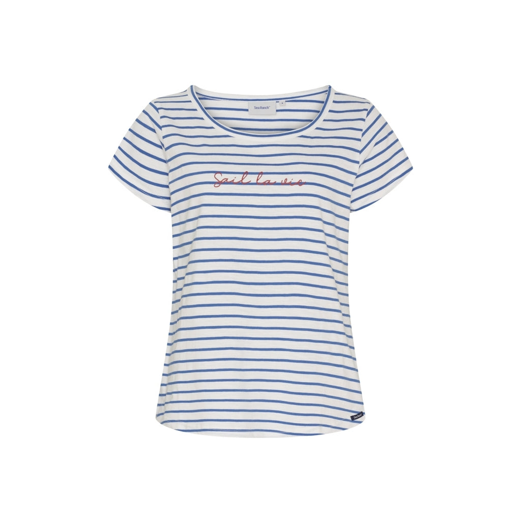 Sea Ranch SR_Delilah Short Sleeve Tee 1083 Pearl/Federal Blue