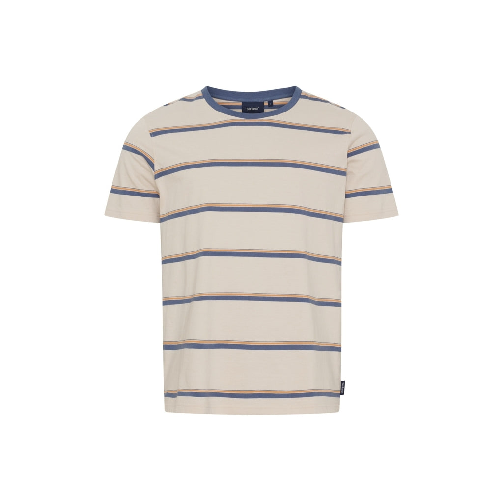 Sea Ranch SR_Dylan Short Sleeve Tee 8009 Off White Multi stripe