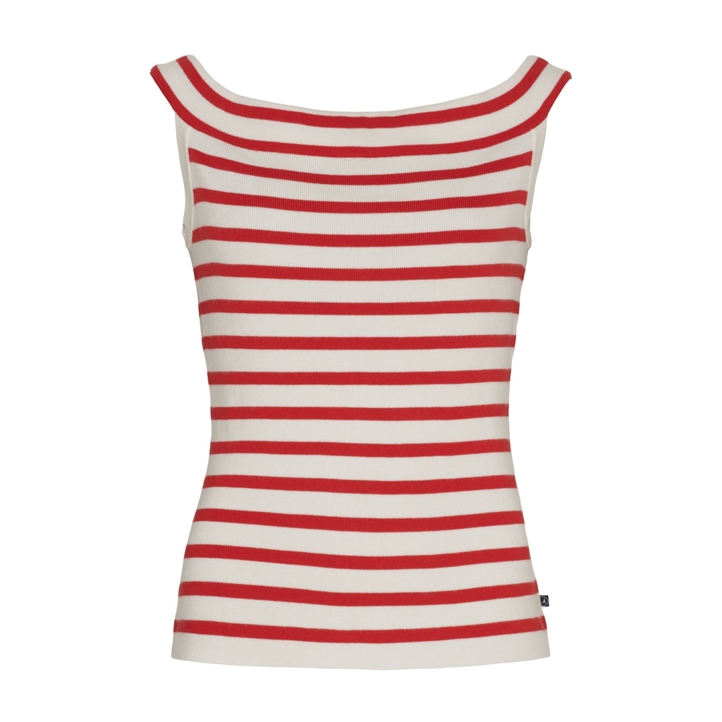 Sea Ranch SR_Kelly Knit 1138 Pearl / Poppy Red