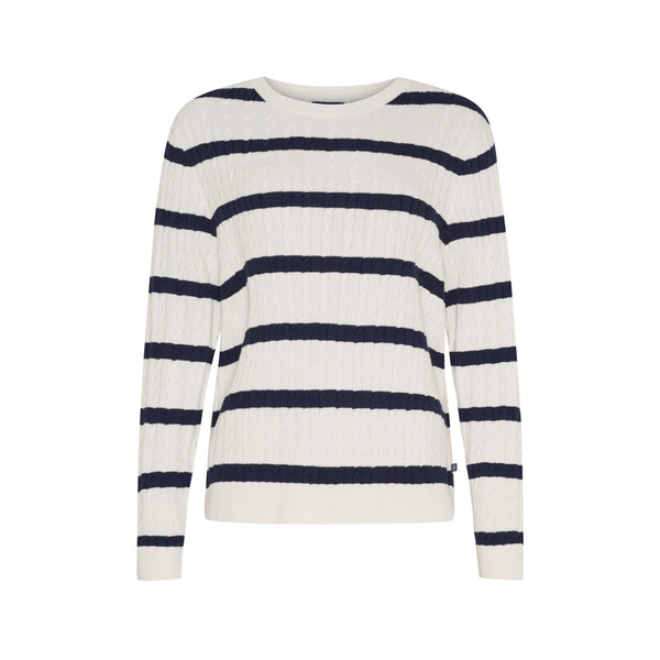 Sea Ranch SR_Kira Knit Pearl/SR Navy