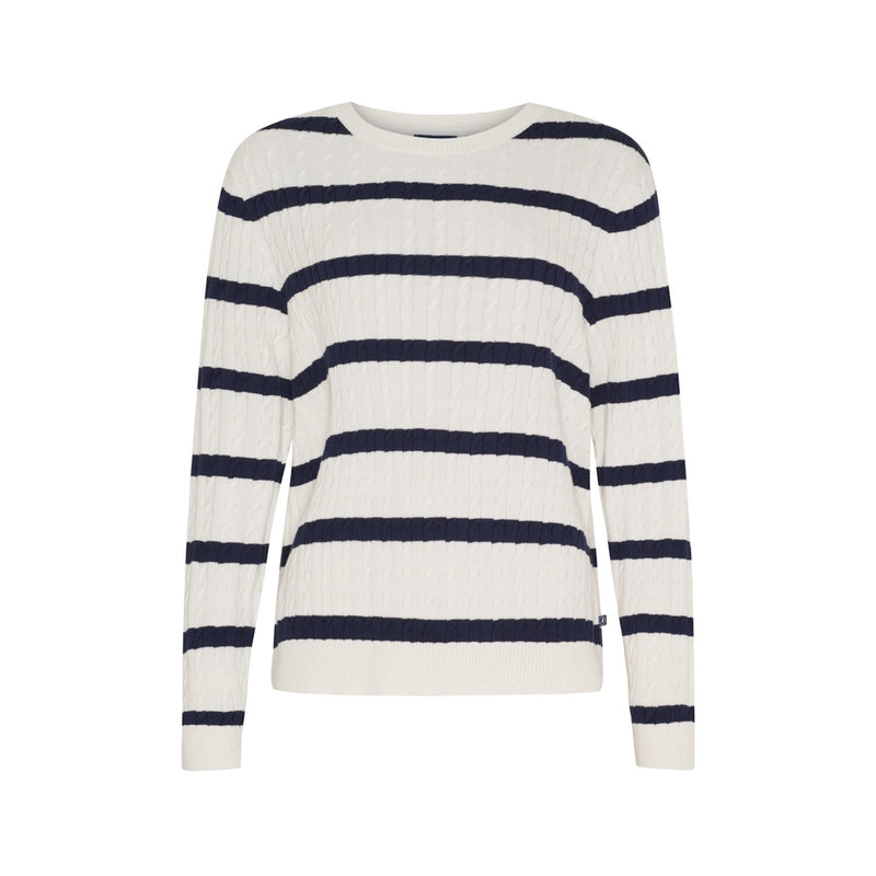 Sea Ranch SR_Kira Knit Pearl/SR Navy
