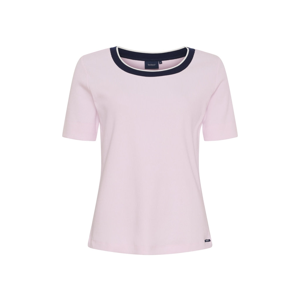 Sea Ranch SR_Roma Short Sleeve Tee 3111 Pale Pink