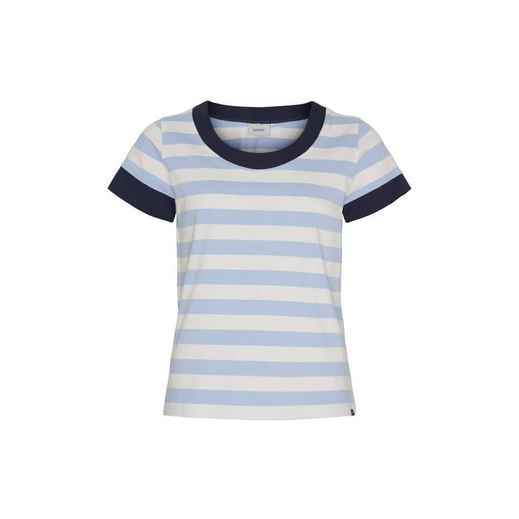 Sea Ranch SR_Tira Short Sleeve Tee 1143 Pearl/Blue Bell