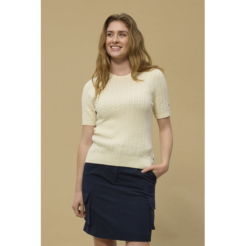 Redgreen Women Serena Cable Knit Knit Off White