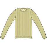 Redgreen Women Simone Cable Knit Knit 030 Yellow Pastel