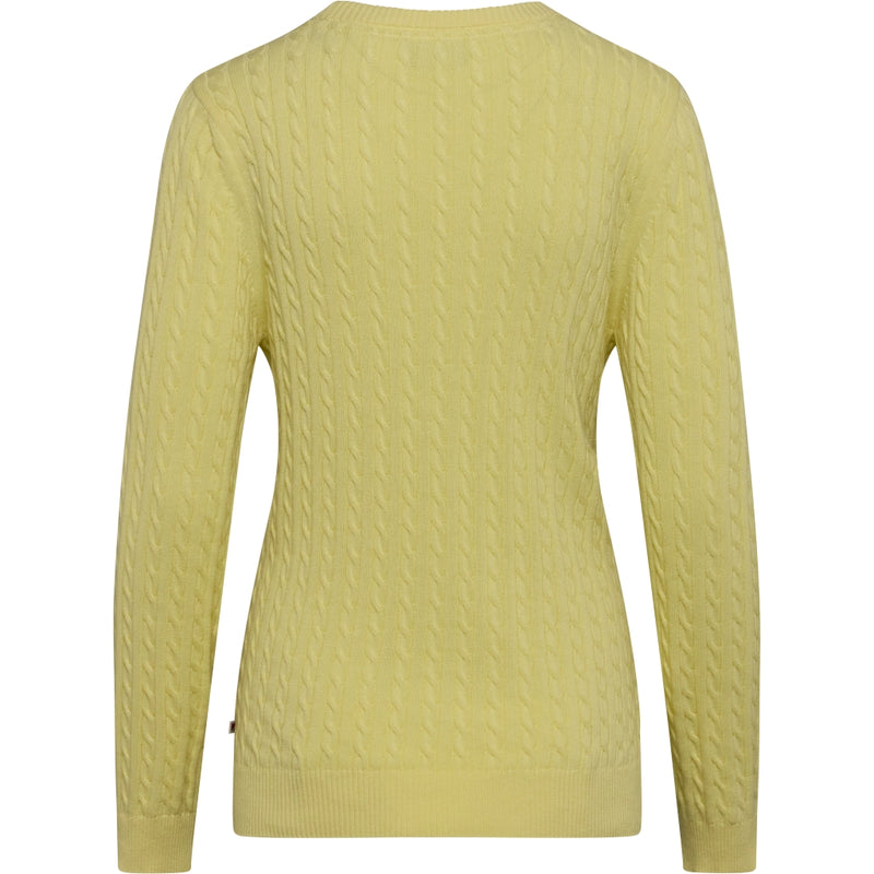 Redgreen Women Simone Cable Knit Knit 030 Yellow Pastel