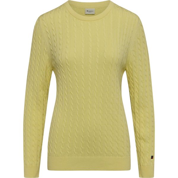 Redgreen Women Simone Cable Knit Knit 030 Yellow Pastel