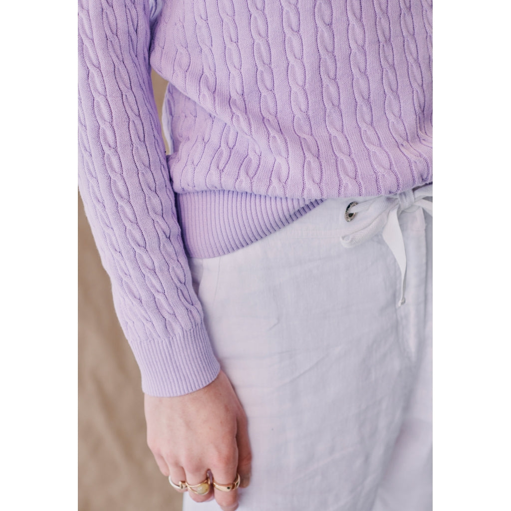 Redgreen Women Simone Cable Knit Knit 082 Lavendel