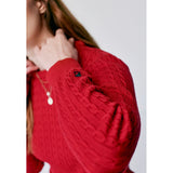 Redgreen Women Simone Cable Knit Knit Red