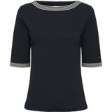 Redgreen Women Snee T-shirt Short Sleeve Tee 068 Navy