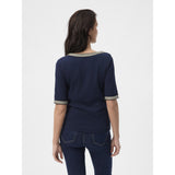 Redgreen Women Snee T-shirt Short Sleeve Tee 068 Navy