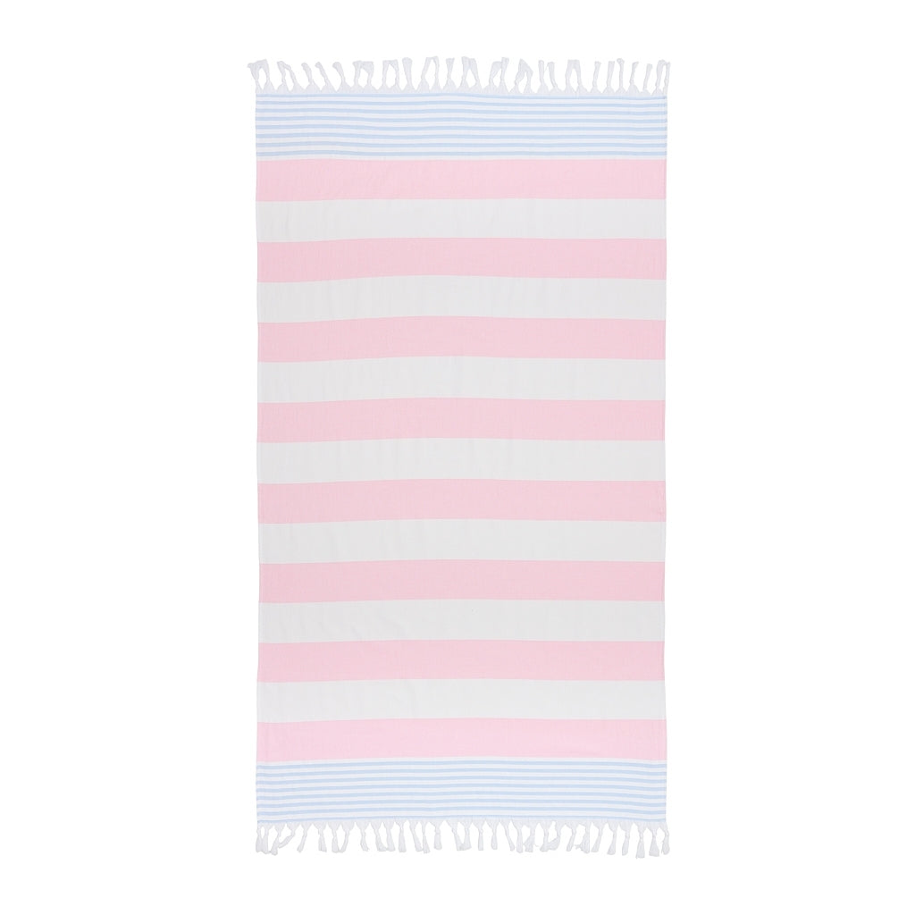 Sea Ranch Striped Beach Towel Towels 1127 White / Marshmallow