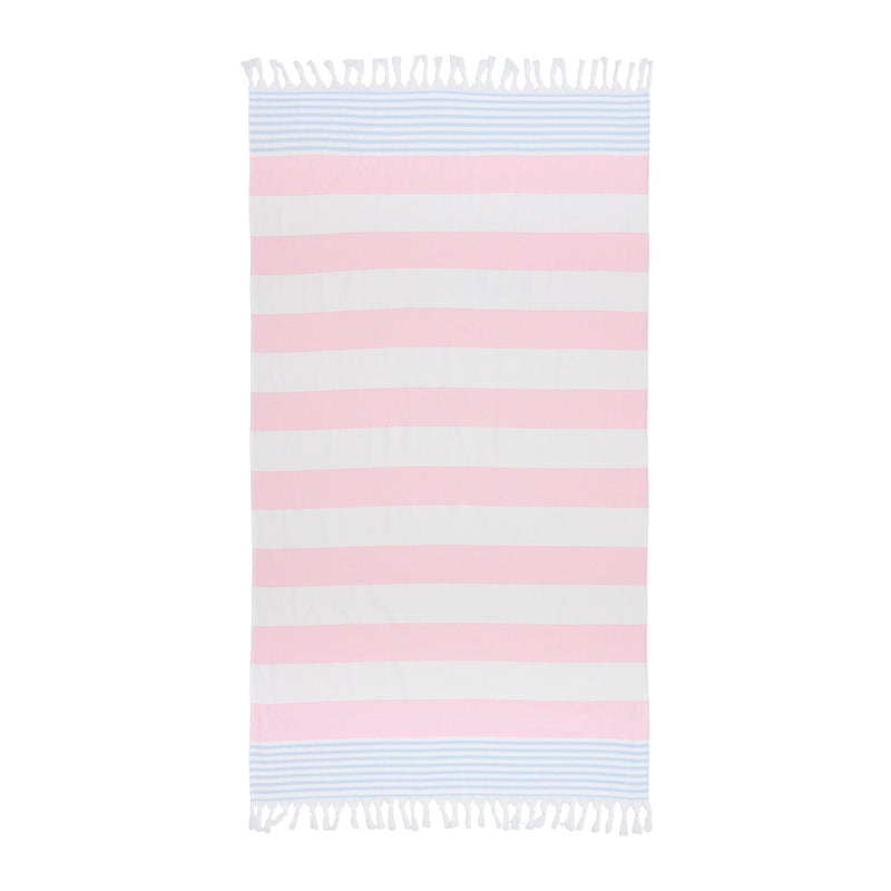 Sea Ranch Striped Beach Towel Towels 1127 White / Marshmallow