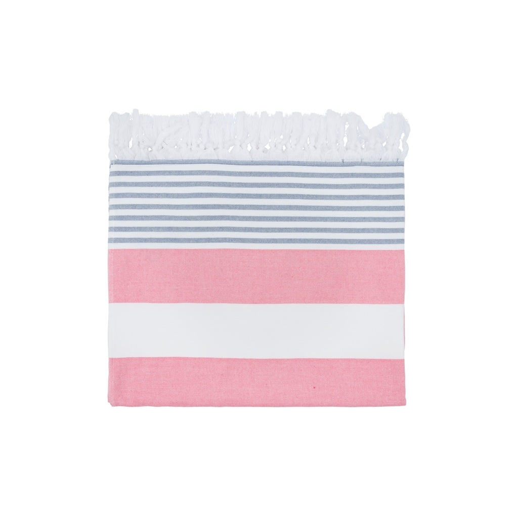 Sea Ranch Striped Beach Towel Towels 3102 Calypso Coral