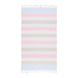 Sea Ranch Striped Beach Towel Towels 8006 Multistripe Pink