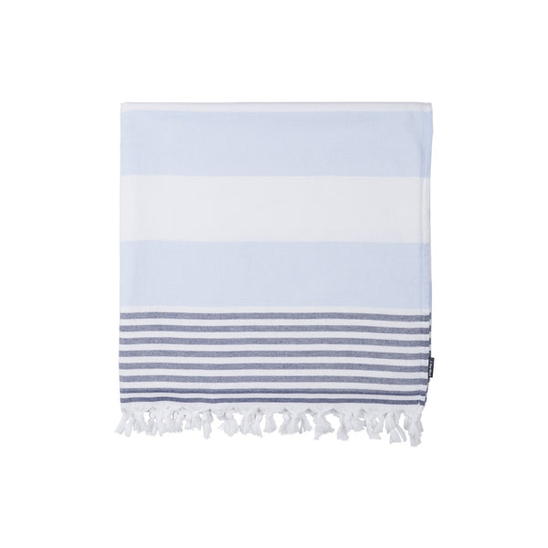 Sea Ranch Striped Beach Towel Towels Light Blue