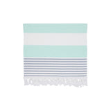 Sea Ranch Striped Beach Towel Towels Mint Green