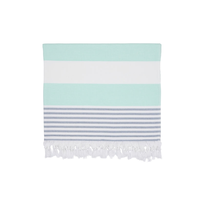 Sea Ranch Striped Beach Towel Towels Mint Green