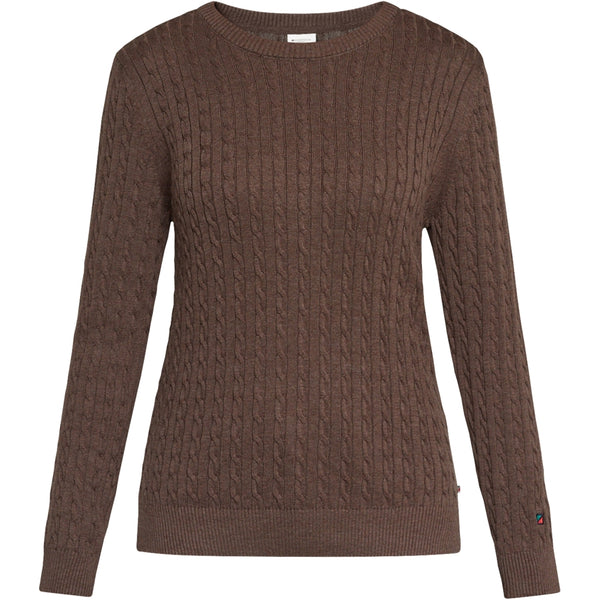 Redgreen Women Susan Cable strik Knit 429 Dark Brown Melange