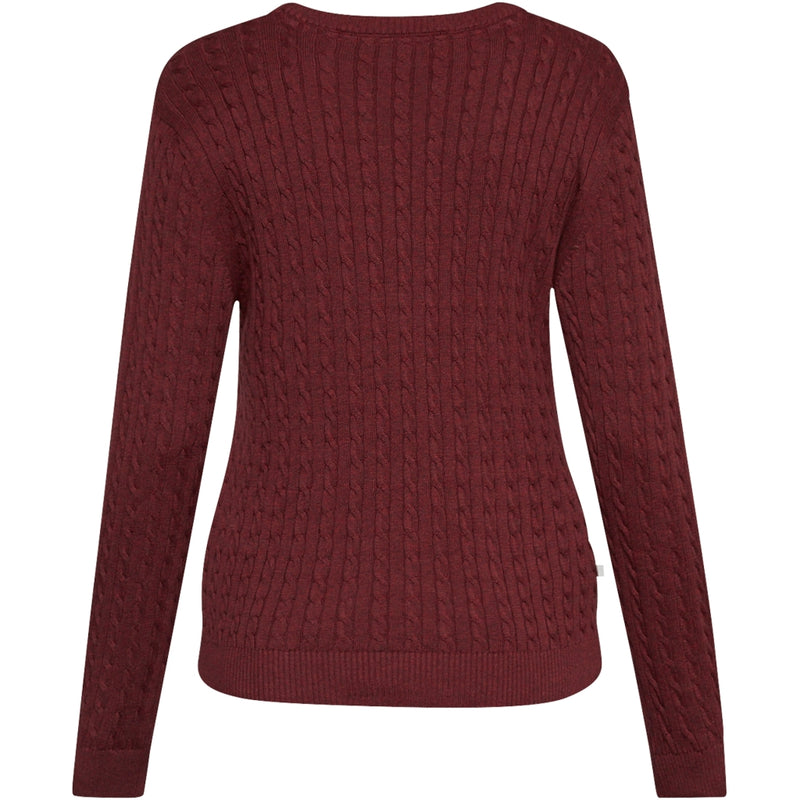 Redgreen Women Susan Cable strik Knit 481 Eggplant Melange