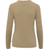 Redgreen Women Susan Cable strik Knit Mid Sand Melange