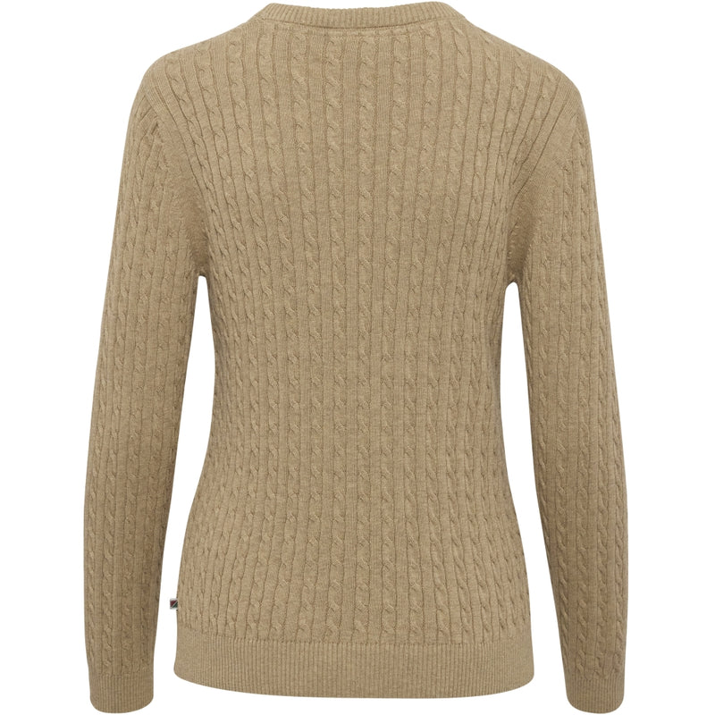 Redgreen Women Susan Cable strik Knit Mid Sand Melange