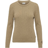 Redgreen Women Susan Cable strik Knit Mid Sand Melange