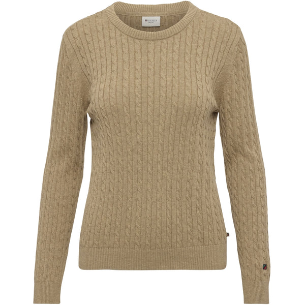 Redgreen Women Susan Cable strik Knit Mid Sand Melange