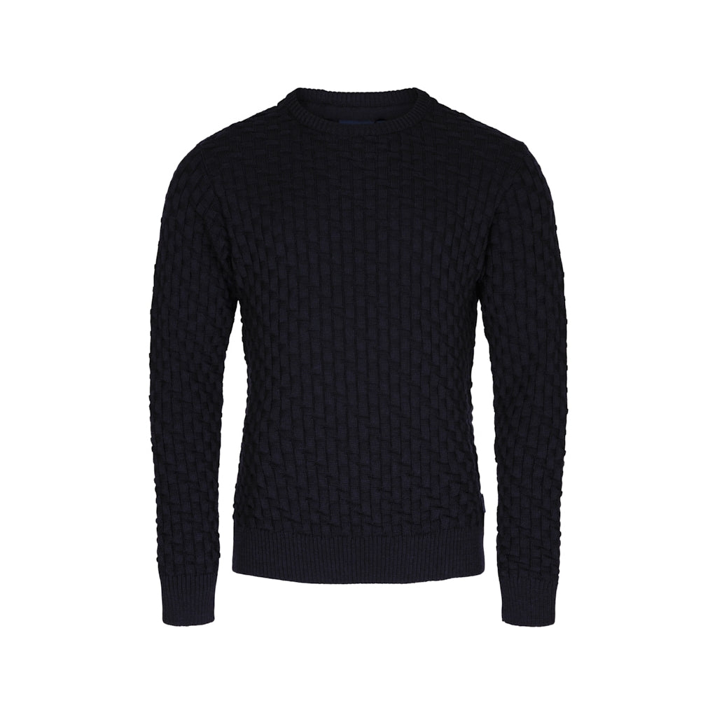 Sea Ranch Sverre Crewneck Knit Knit Dark Navy