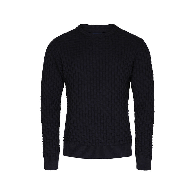 Sea Ranch Sverre Crewneck Knit Knit Dark Navy