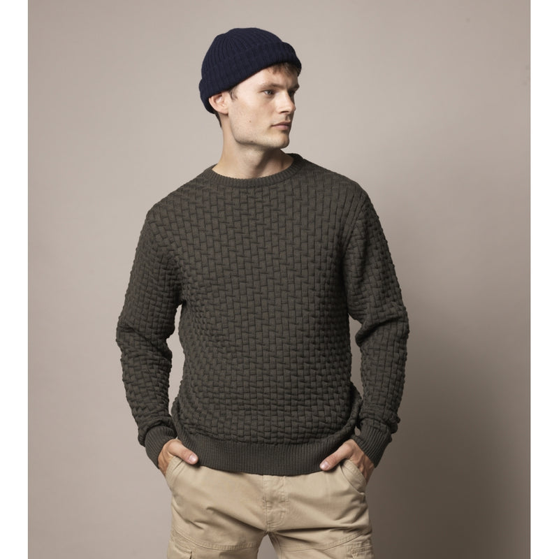 Sea Ranch Sverre Crewneck Knit Knit Olive