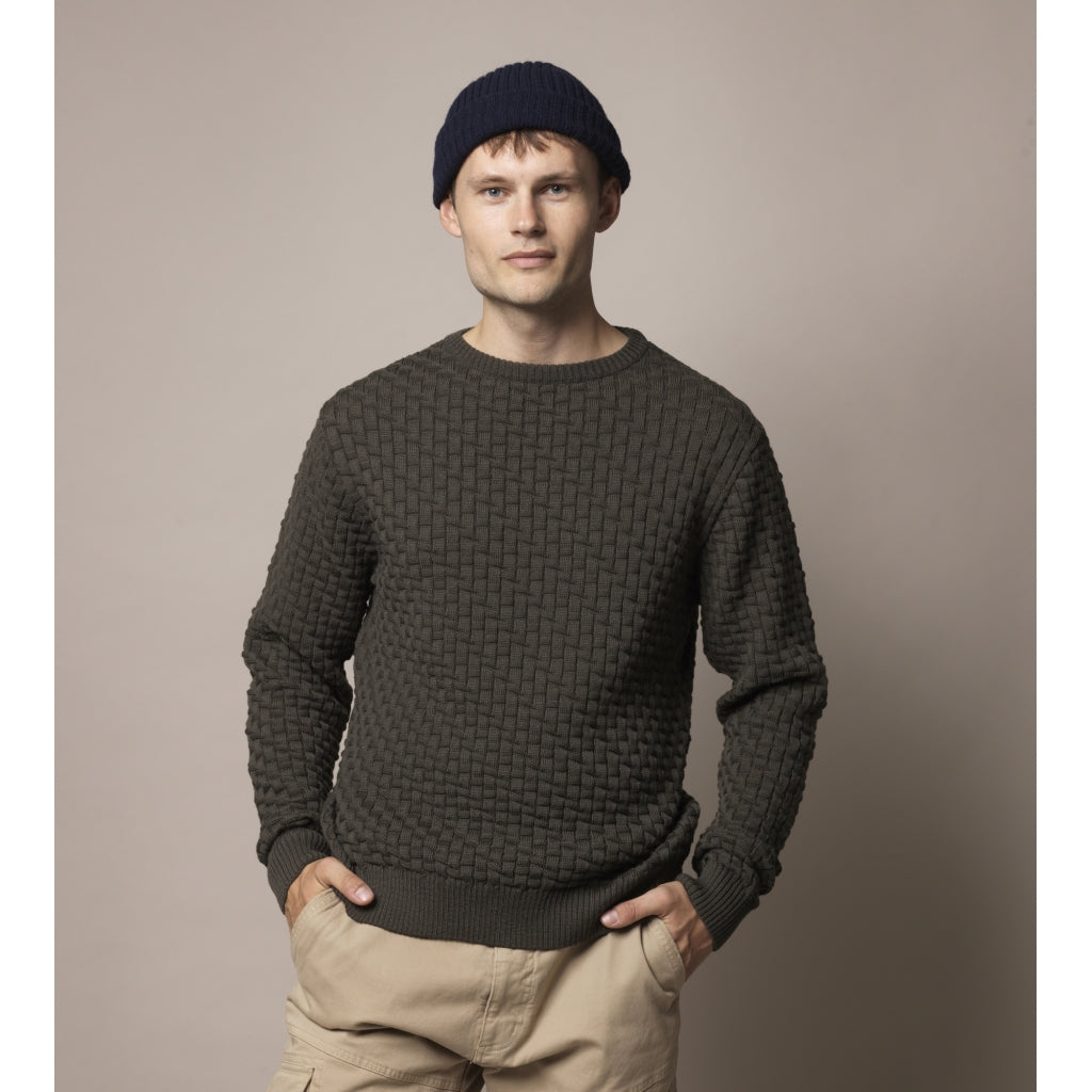 Sea Ranch Sverre Crewneck Knit Knit Olive